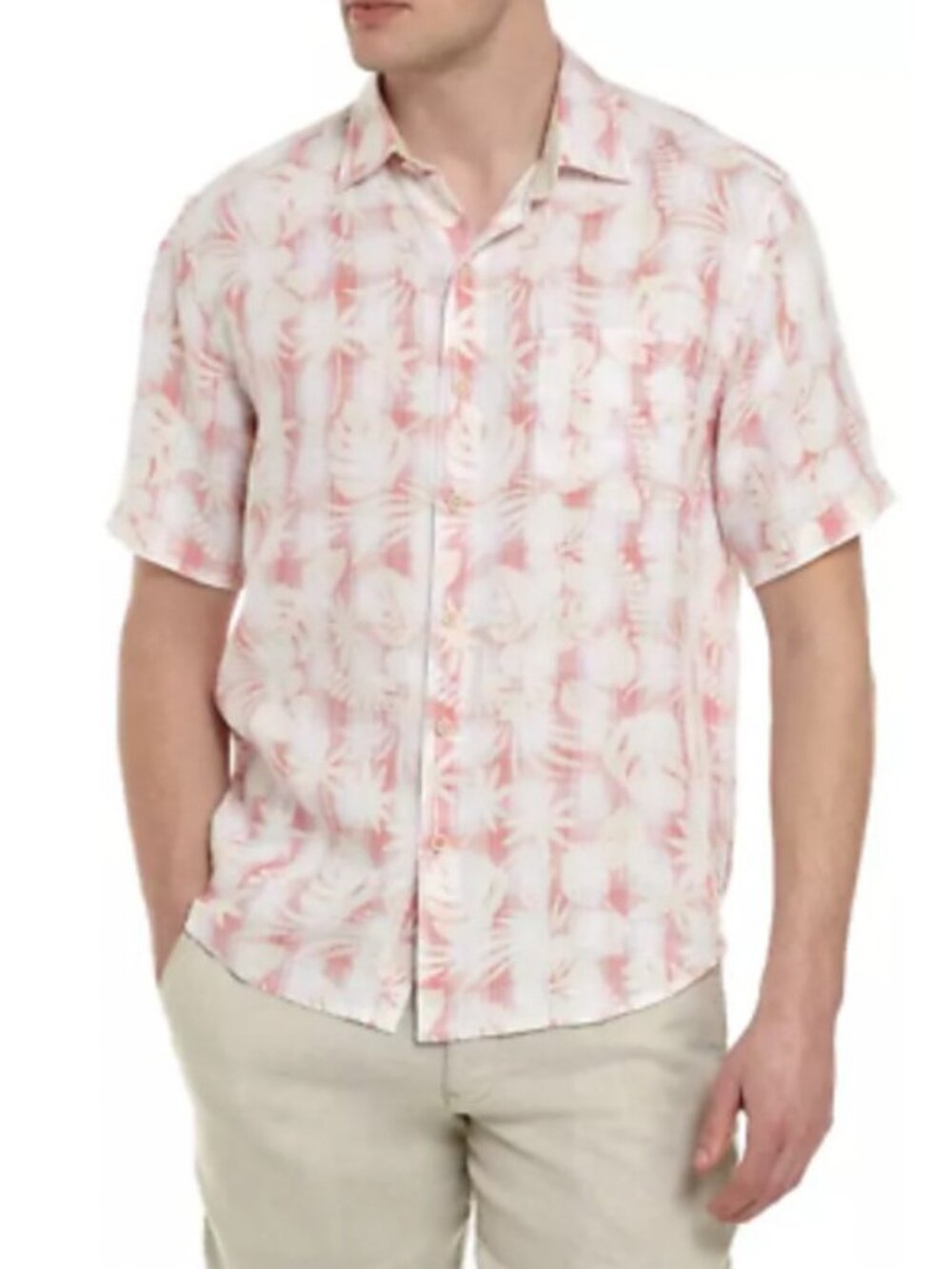Tommy Bahama Linen Paradise Button Up Shirt Mens 2XL
